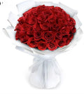 Red Rose Bouquet - White Wrap