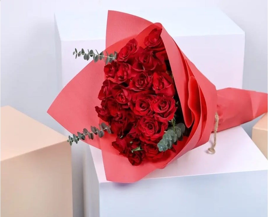 Bouquet Flowers Love - 20 Roses