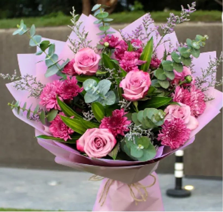 Mix Bouquet - Roses & Astoma